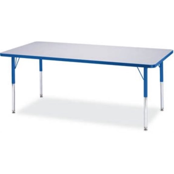 Rectangle Activity Table - 30" X 48", A-height - Freckled Gray/Blue/Gray
