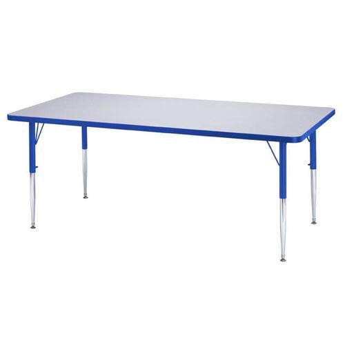 Jonti-Craft Rainbow Accents Rectangle Activity Table