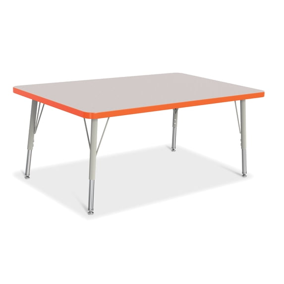 Jonti-Craft Rainbow Accents Rectangle Activity Table