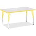 thumbnail image 1 of Rectangle Activity Table - 30" X 48", A-height - Freckled Gray/Yellow/Gray, 1 of 2