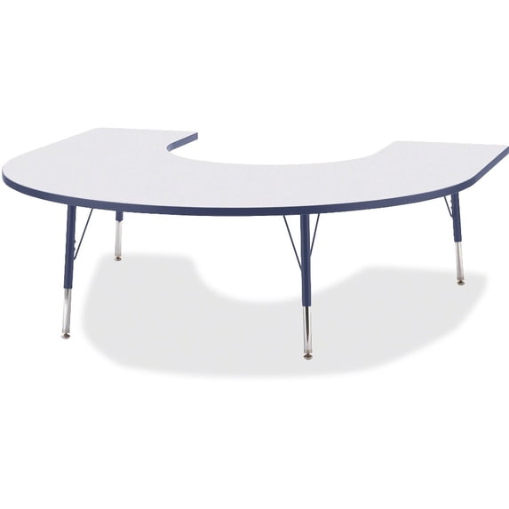 Elementary Height Prism Edge Horseshoe Table
