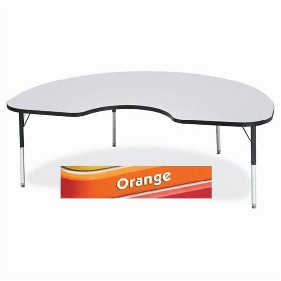 Elementary Height Color Edge Kidney Table