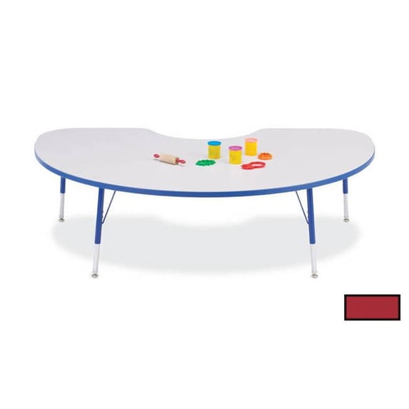 Toddler Height Color Edge Kidney Table