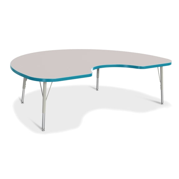 Jonti-Craft Rainbow Accents Kidney Shaped Activity Table
