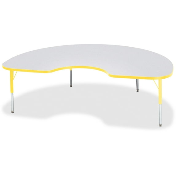Toddler Height Color Edge Kidney Table