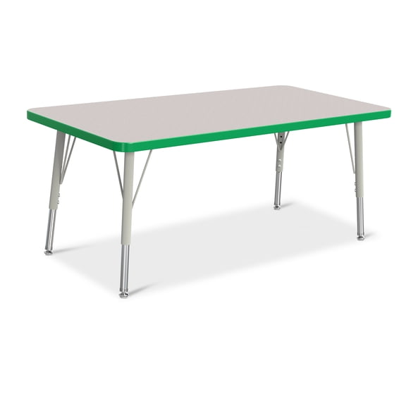 Jonti-Craft Rainbow Accents Rectangle Activity Table
