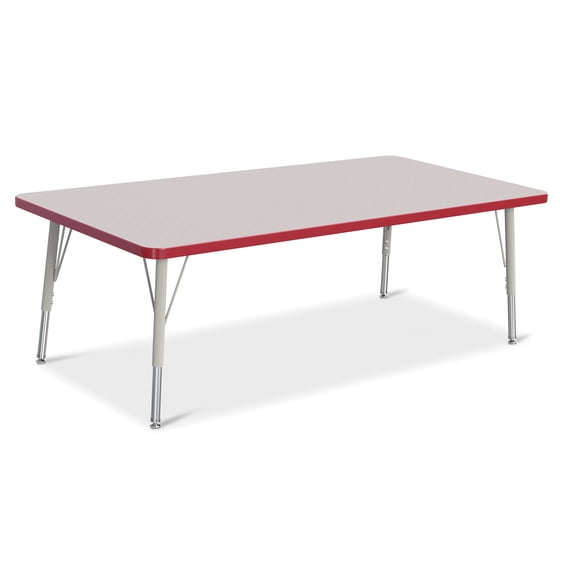 Jonti-Craft Rainbow Accents Rectangle Activity Table