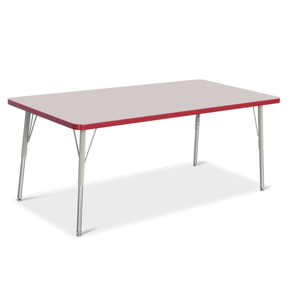 Jonti-Craft Rainbow Accents Rectangle Activity Table