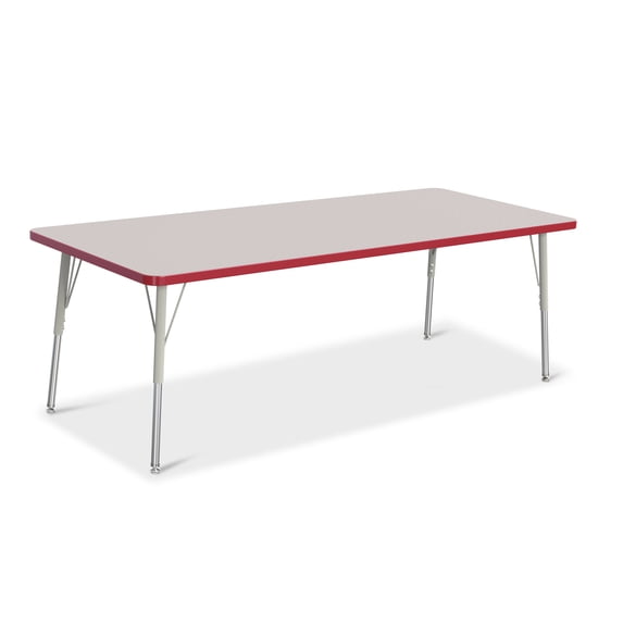 Jonti-Craft Rainbow Accents Rectangle Activity Table