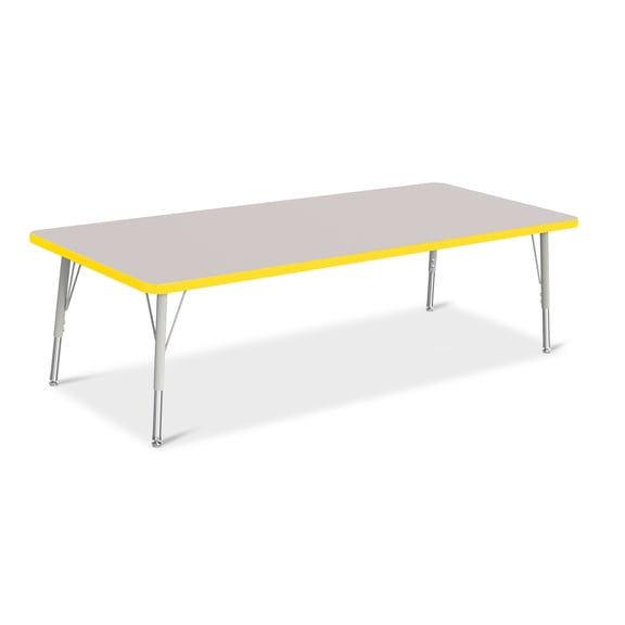 Jonti-Craft Rainbow Accents Rectangle Activity Table