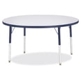 thumbnail image 1 of Round Activity Table - 42" Diameter, A-height - Freckled Gray/Navy/Gray, 1 of 3