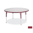 thumbnail image 1 of Round Activity Table - 42" Diameter, E-height - Freckled Gray/Red/Gray, 1 of 2