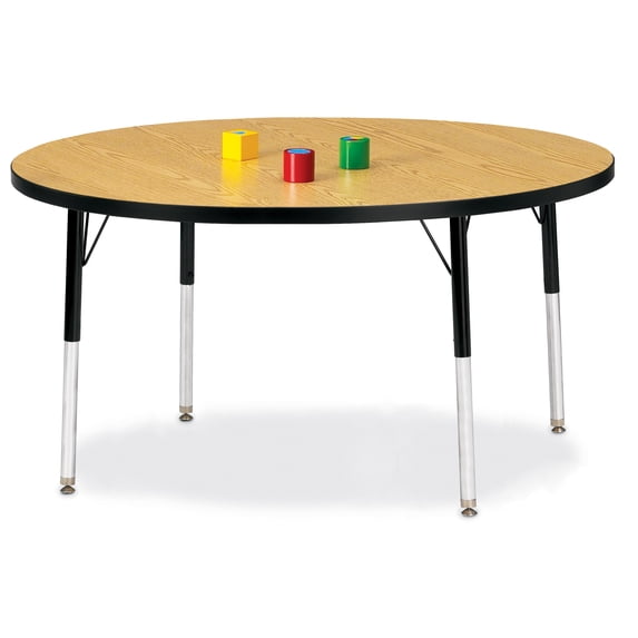 Adult Height Color Top Round Table