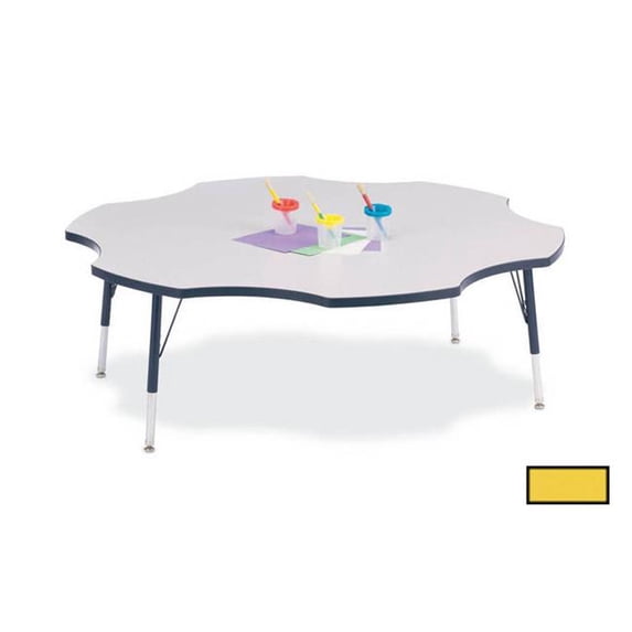 Elementary Height Prism Six-Leaf Table