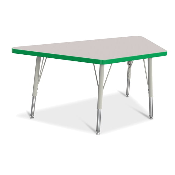 Jonti-Craft Rainbow Accents Trapezoid Activity Table