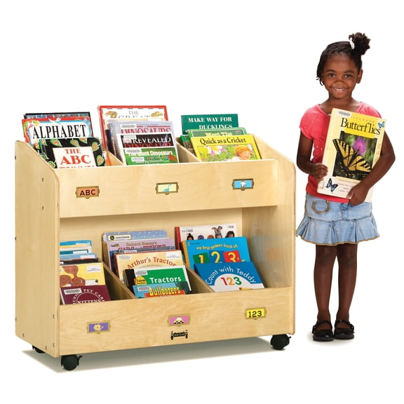 Mobile 6-Section Book Organizer