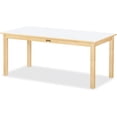 thumbnail image 1 of Jonti-Craft Multi-purpose White Large Rectangle Table, 1 of 3