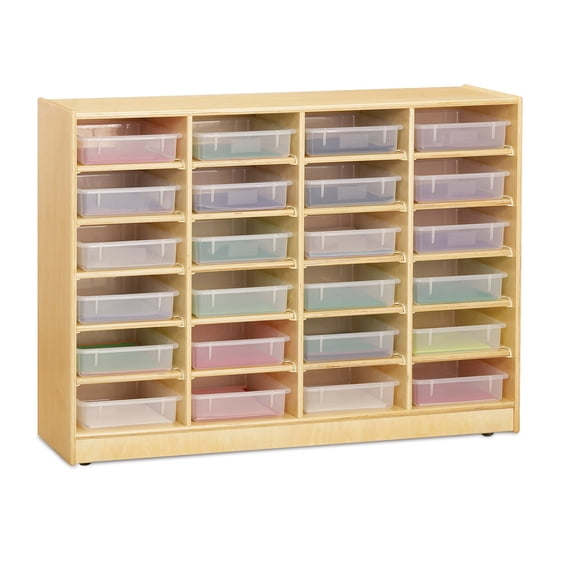 24 Paper-Tray Mobile Storage - with Clear Paper-Trays