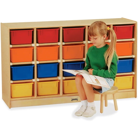 20 Cubbie-Tray Mobile Storage - without Trays