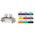 thumbnail image 1 of Jonti-Craft Rainbow Accents Enterprise Computer Desk-Size:Double Desk,Trim:Green, 1 of 3