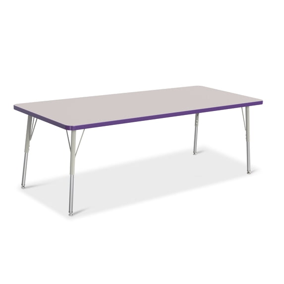 Jonti-Craft Rainbow Accents Rectangle Activity Table