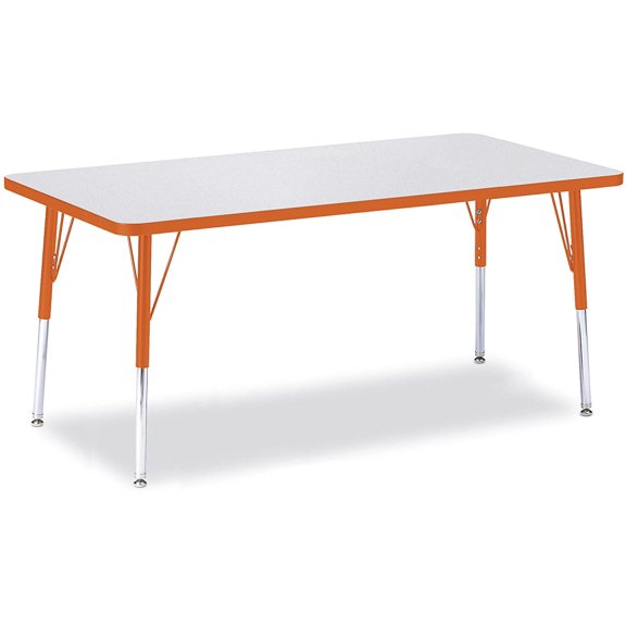 Jonti-Craft Rainbow Accents Rectangle Activity Table