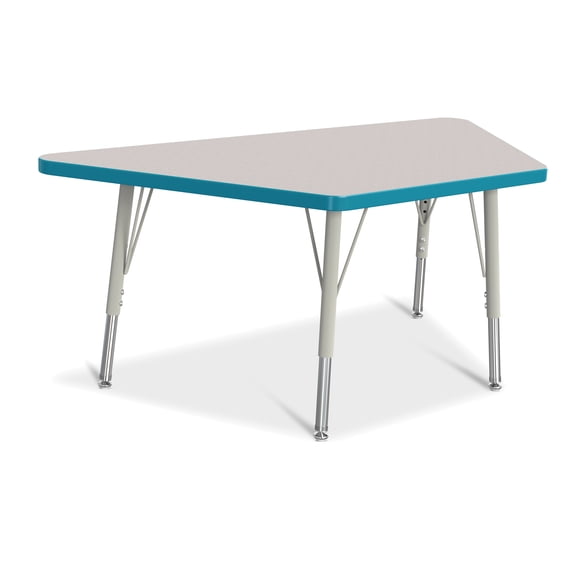 Jonti-Craft Rainbow Accents Trapezoid Activity Table