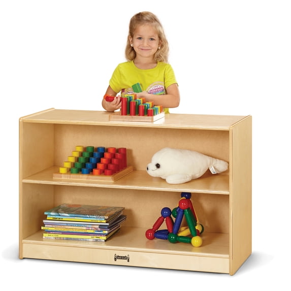 Short Fixed Straight-Shelf Bookcase