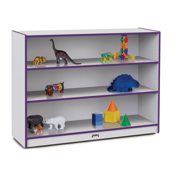 Super-Sized Adjustable Mobile Straight-Shelf - Purple