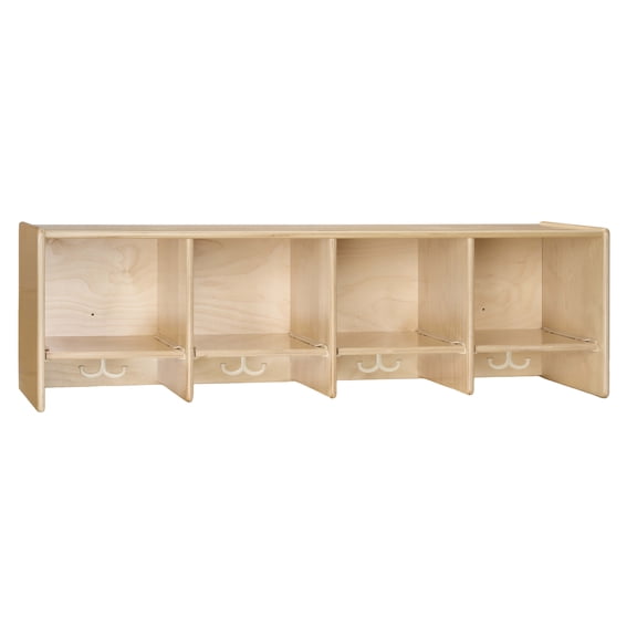 4 Section Wall Mount Coat Locker  - without Tubs
