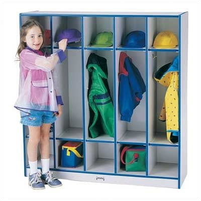5 Section Coat Locker - Purple