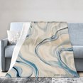 thumbnail image 1 of Joocar Abstract Marble Pattern Flannel Throw Blanket For Winter Gift Home Sofa Bed Decoration 60x80 inch, 1 of 5