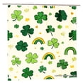 thumbnail image 1 of Joocar Clover And Rainbow Polyester Shower Curtain For Home Bathroom Bath Tub Decoration 72x72, 1 of 5