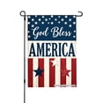 thumbnail image 1 of Joocar God Bless America Linen Garden Flag For Spring Summer Home Outdoor Garden Yard Door Decor 12x18 Inch, 1 of 5