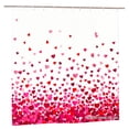thumbnail image 1 of Joocar Polyester Shower Curtain Hearts Pattern Romantic Valentine Design For Home Bathroom Bath Tub Decoration 72x72 Inch, 1 of 5