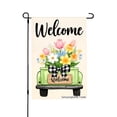 thumbnail image 1 of Joocar Welcome Spring Flowers Truck Garden Flag For Spring Summer Home Outdoor Garden Yard Door Decor 12x18 Inch, 1 of 5