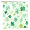 thumbnail image 1 of Joocen Polyester Shower Curtain With Green Clover Pattern For Home Bathroom Bath Tub Decoration 72x72 inch, 1 of 5