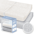 thumbnail image 1 of Jool Baby Changing Pad Covers 2 Pack – Soft & Comfortable, Fits Most Standard Diaper Changing Pads (Off-White & Gray - Wave), 1 of 8