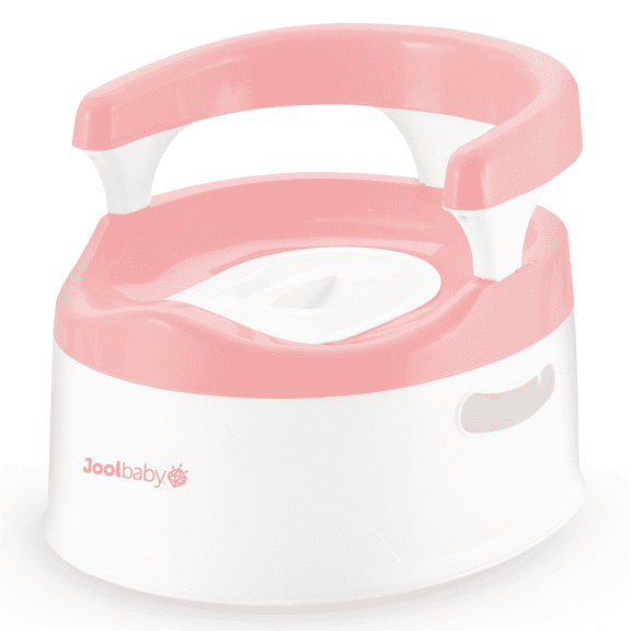 Jool Baby Pink Toddler Potty Chair with Splash Guard and Back Support for Toilet Training