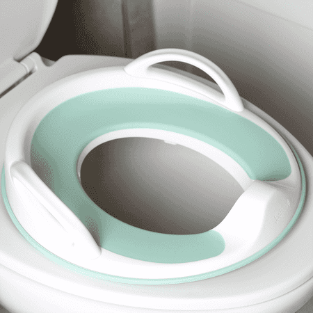 Jool Baby Potty Training Seat with Handles, Unisex, Fits most Toilets, Non-Slip with Splash Guard (Aqua)