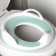Jool Baby Potty Training Seat with Handles, Unisex, Fits most Toilets, Non-Slip with Splash Guard Aqua