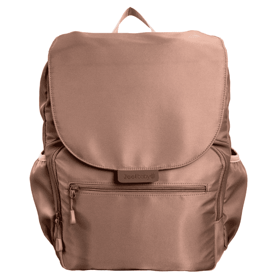 Jool Baby Relay Diaper Bag Backpack with Changing Pad – Insulated Bottle Pockets, Wearable Breast Pump Pockets, Wipe Dispenser Pocket (Mocha)