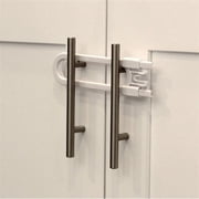 Jool Baby Sliding Safety Cabinet Locks, Child Safety Locks for Baby Proofing, White, 4 Pack