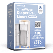 Jool Baby SmartWave Touch-Free Diaper Pail Liner Refills, Lavender-Scented, 4 Pack