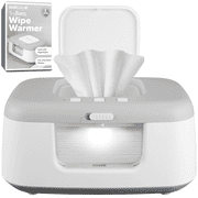 Jool Baby TinyBums Wipe Warmer and Baby Wipes Dispenser with LED Nightlight, Gray