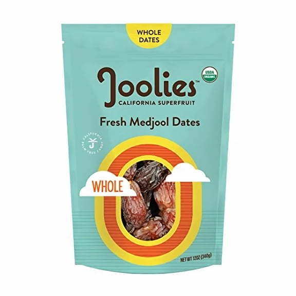 Joolies Organic Whole Medjool Dates (Pack of 24)
