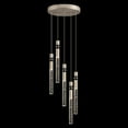 thumbnail image 1 of JoollySun 5 Lights Cluster Pendant Crystal Hanging Ceiling Light in Brushed Nickel, 1 of 7