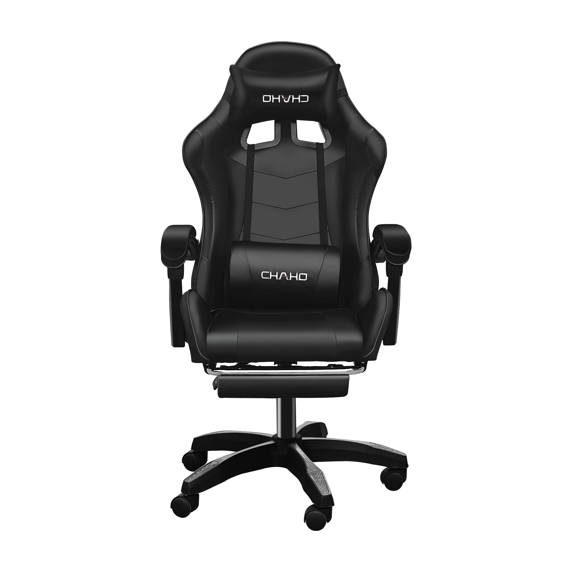 JoooDeee Gaming Chair with Footrest and Ergonomic Lumbar Massage