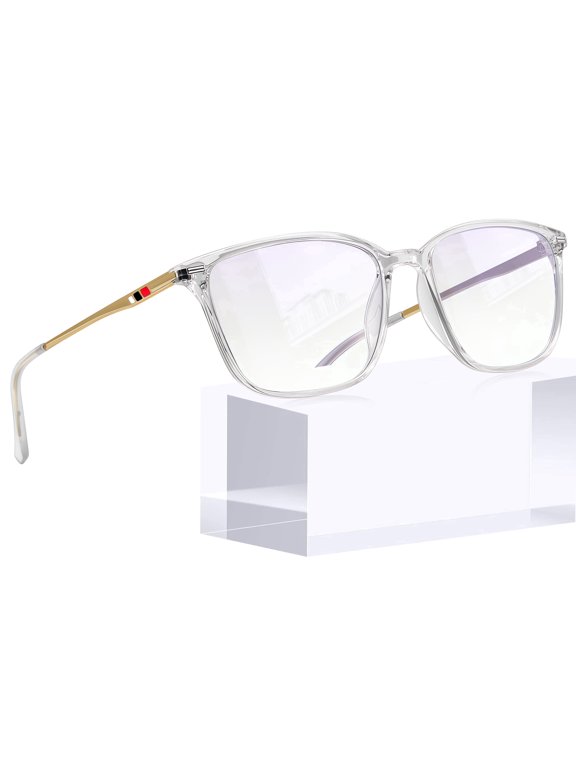 Blue Light Blocking Glasses, Computer Glasses with UV400 Clear Lens, Anti Eyestrain for Women Men
