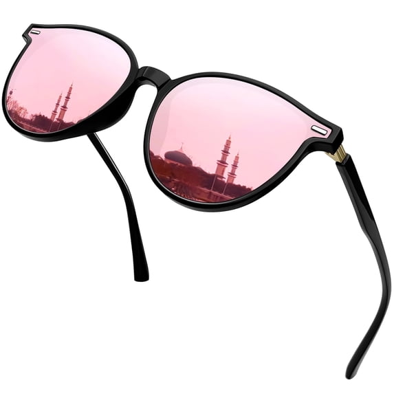 Joopin Classic Vintage Round Polarized Sunglasses for Women Men Retro Style UV400